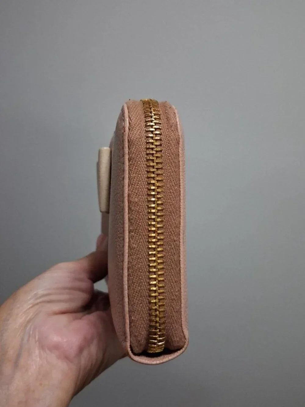 Miu Miu Pink/Dusty Rose/Mauve Zip Around Wallet